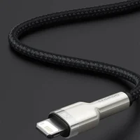 Дата кабель Baseus Cafule Series Metal USB to Lightning 2.4A (2m) (CALJK-B0) Black