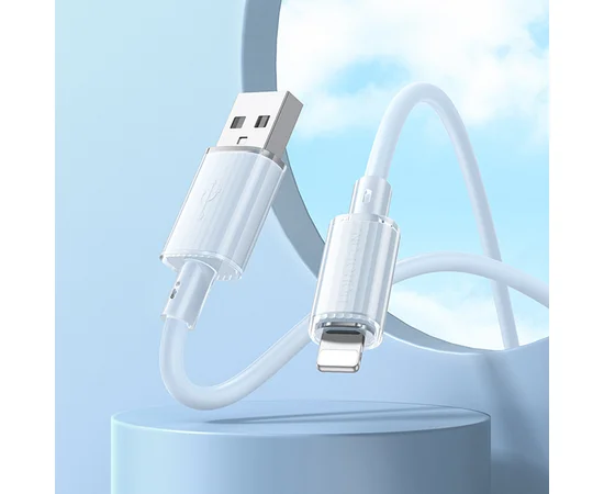 Дата кабель Borofone BX112 Lemon USB to Lightning 2.4A (1m) Blue
