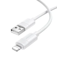 Дата кабель Borofone BX123 Leya USB to Lightning 12W (1m) White