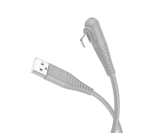 Дата кабель Borofone BX105 Corriente USB to Lightning (1m) Gray