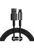Дата кабель Baseus Tungsten Gold USB to Lightning Cable 2.4A (2m) (CALWJ-A0) Black