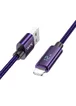 Дата кабель Hoco U125 Benefit 2.4A USB to Lightning (1.2m) Purple