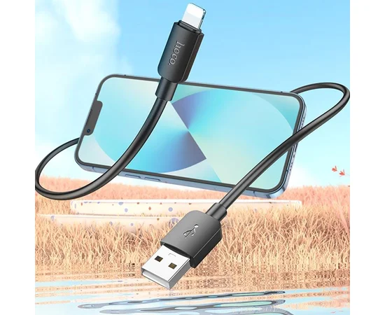 Дата кабель Hoco X96 Hyper USB to Lightning 2.4A (1m) Black