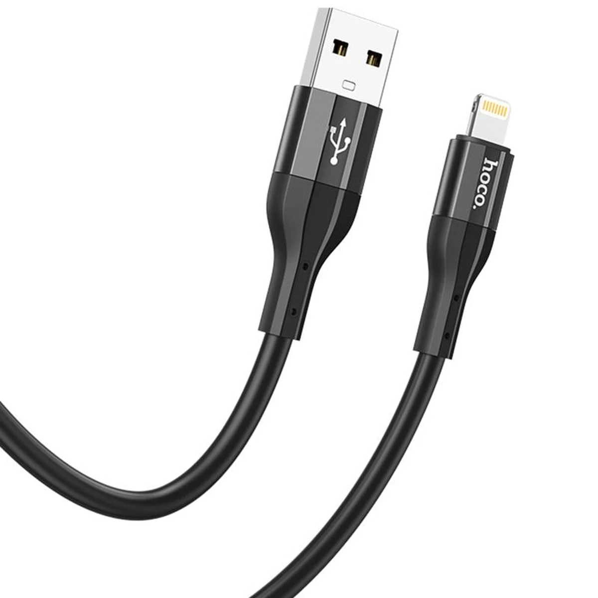 Дата кабель Hoco X72 Creator silicone USB to Lightning (1m) Black