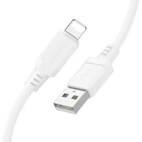 Дата кабель Borofone BX115 Lotto USB to Lightning 2.4A (1m) White