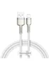 Дата кабель Baseus Cafule Series Metal USB to Lightning 2.4A (1m) (CALJK-A0) White