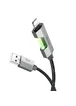 Дата кабель Hoco U123 Regent colorful 2.4A USB to Lightning (1.2m) Black
