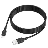 Дата кабель Borofone BX113 Lenny USB to Lightning 2.4A (3m) Black
