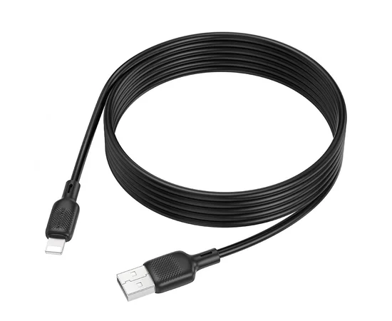 Дата кабель Borofone BX113 Lenny USB to Lightning 2.4A (3m) Black