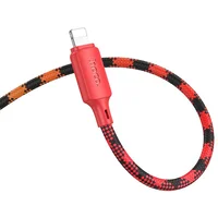 Дата кабель Hoco X116 Meridian USB to Lightning 2.4A (1m) Gradient Red Mix