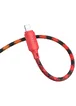 Дата кабель Hoco X116 Meridian USB to Lightning 2.4A (1m) Gradient Red Mix