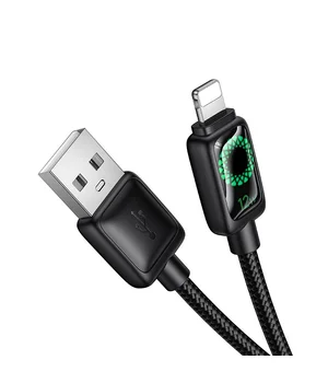 Дата кабель Hoco U146 Mundo USB to Lightning 12W (1.2m) Black