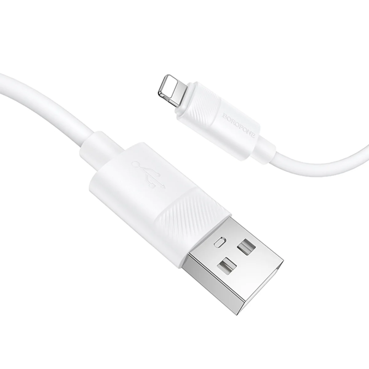 Дата кабель Borofone BX123 Leya USB to Lightning 12W (1m) White