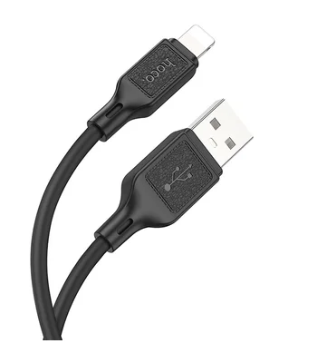 Дата кабель Hoco X90 Cool silicone USB to Lightning (1m) Black