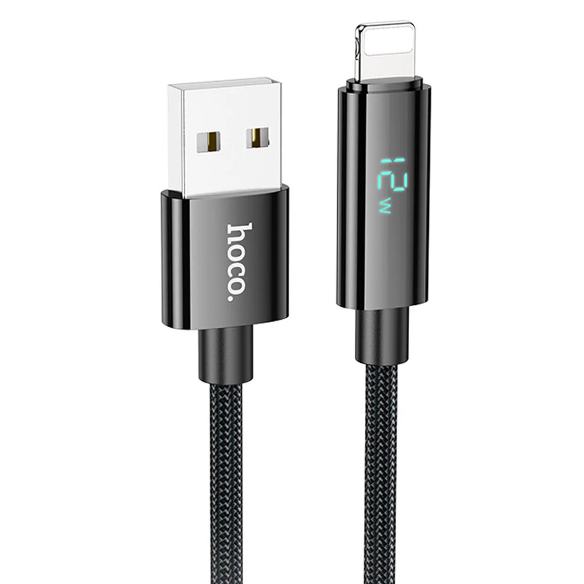 Дата кабель Hoco U125 Benefit 2.4A USB to Lightning (1.2m) Black