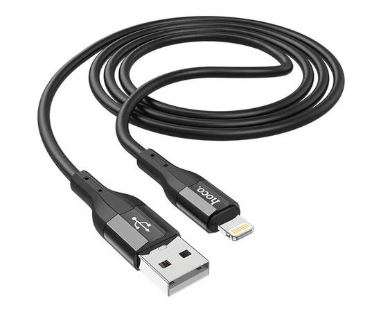 Дата кабель Hoco X72 Creator silicone USB to Lightning (1m) Black