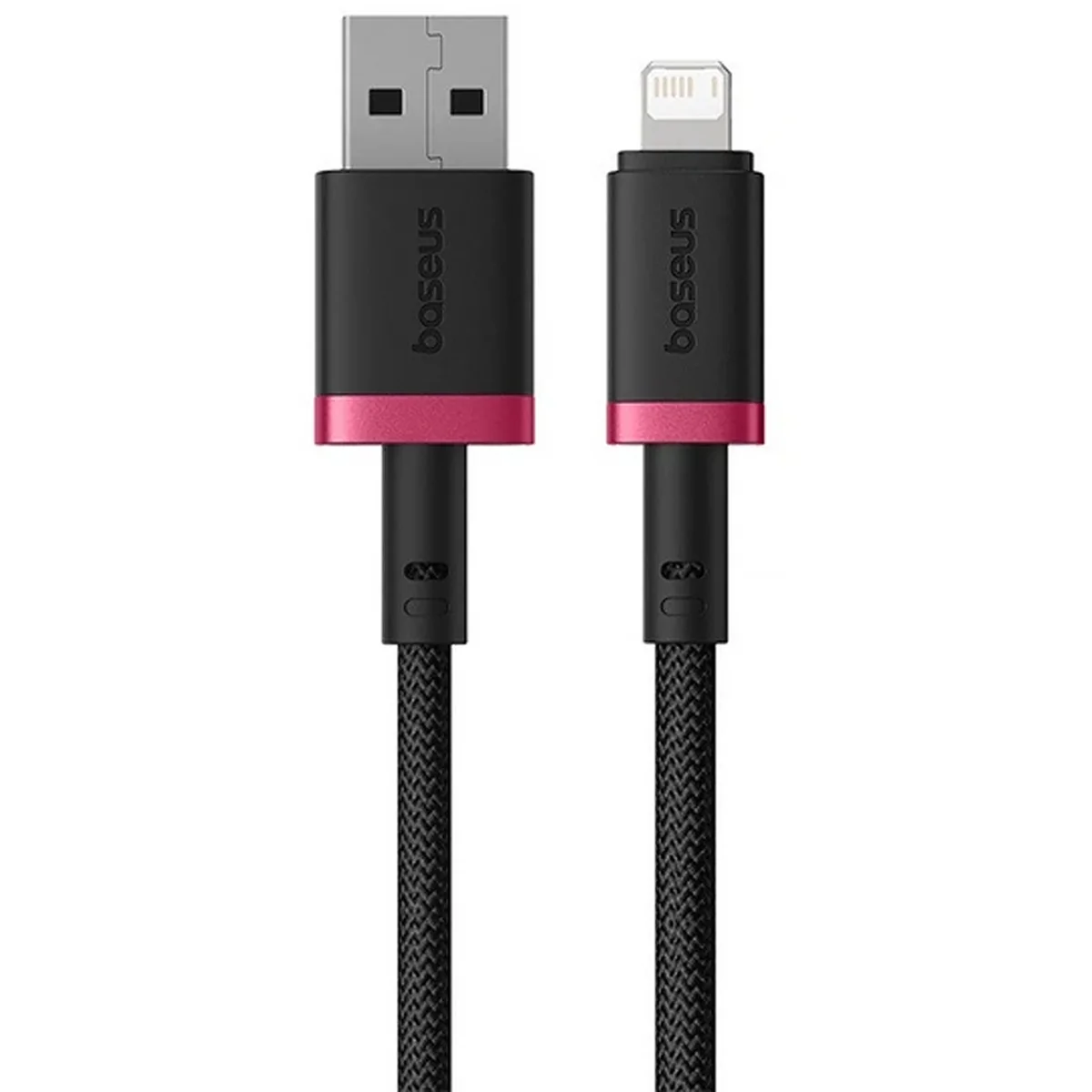 Дата кабель Baseus Dura Series Fast Charging USB to Lightning 2.4A (1m) (CB000122) Red / Black