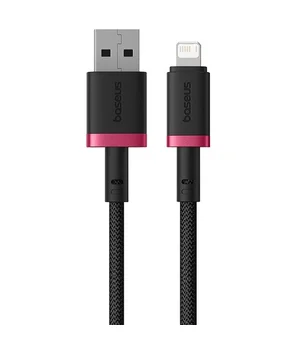Дата кабель Baseus Dura Series Fast Charging USB to Lightning 2.4A (1m) (CB000122) Red / Black