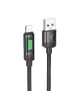 Дата кабель Hoco U126 Lantern 2.4A USB to Lightning (1.2m) Black