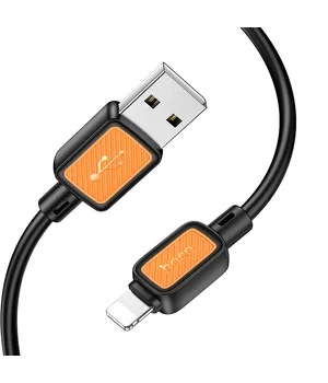Дата кабель Hoco X108 Benefit USB to Lightning 2.4A (1m) Black