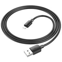 Дата кабель Hoco X96 Hyper USB to Lightning 2.4A (1m) Black