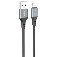 Дата кабель Hoco X86 Spear USB to Lightning (1m) Black
