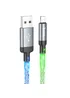 Дата кабель Hoco U112 Shine 2.4A USB to Lightning (1m) Gray