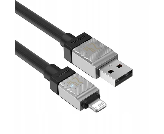 Дата кабель Baseus CoolPlay Series USB to Lightning 2.4A (1m) (CAKW00040) Black