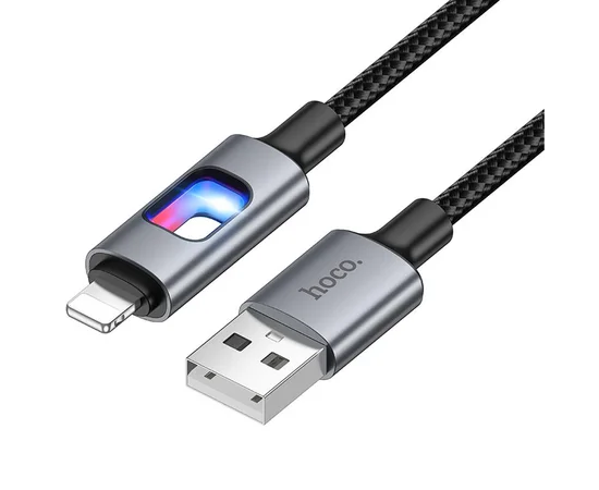 Дата кабель Hoco U144 New USB to Lightning 2.4A (1.2m) Black