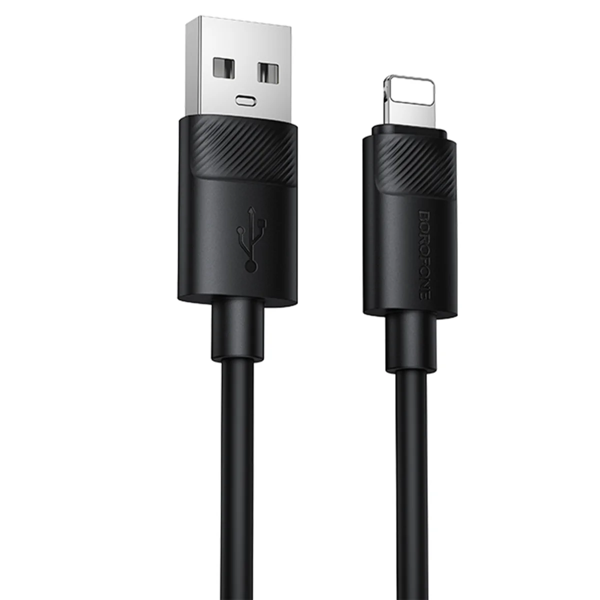 Дата кабель Borofone BX123 Leya USB to Lightning 12W (1m) Black