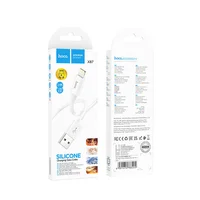 Дата кабель Hoco X87 Magic silicone USB to Lightning (1m) White