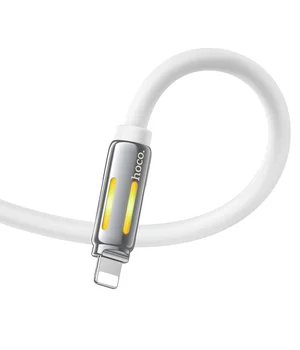 Дата кабель Hoco U136 Prize USB to Lightning 2.4A (1.2m) White