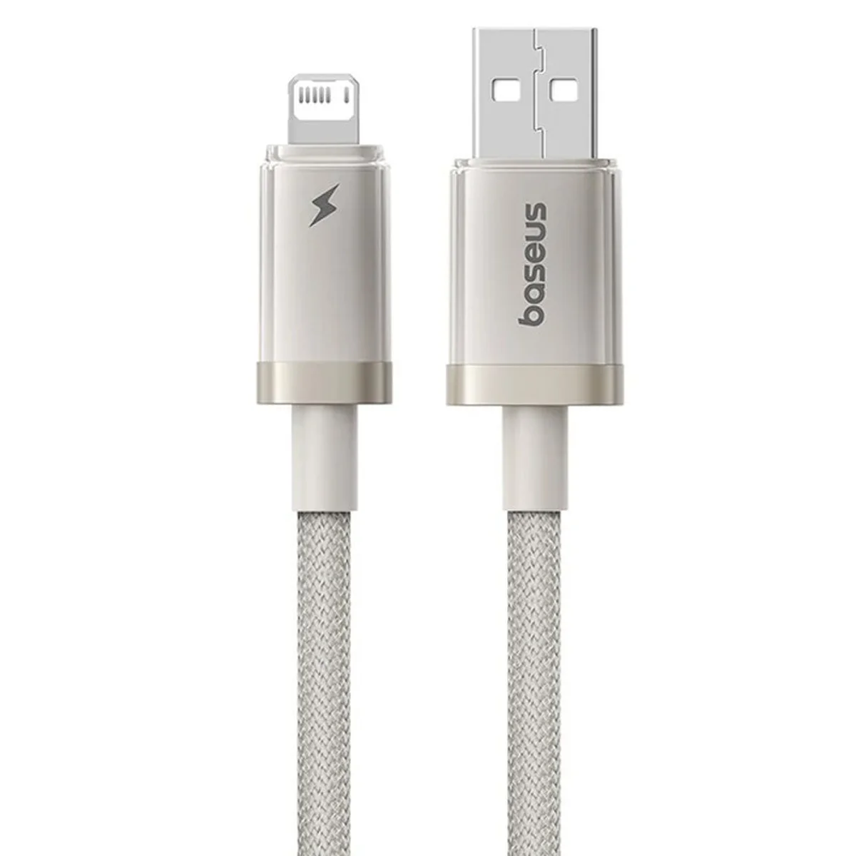 Дата кабель Baseus Titanium Alloy Fast Charging USB to Lightning 2.4A (1m) (P10378102) Galaxy Titanium Gold