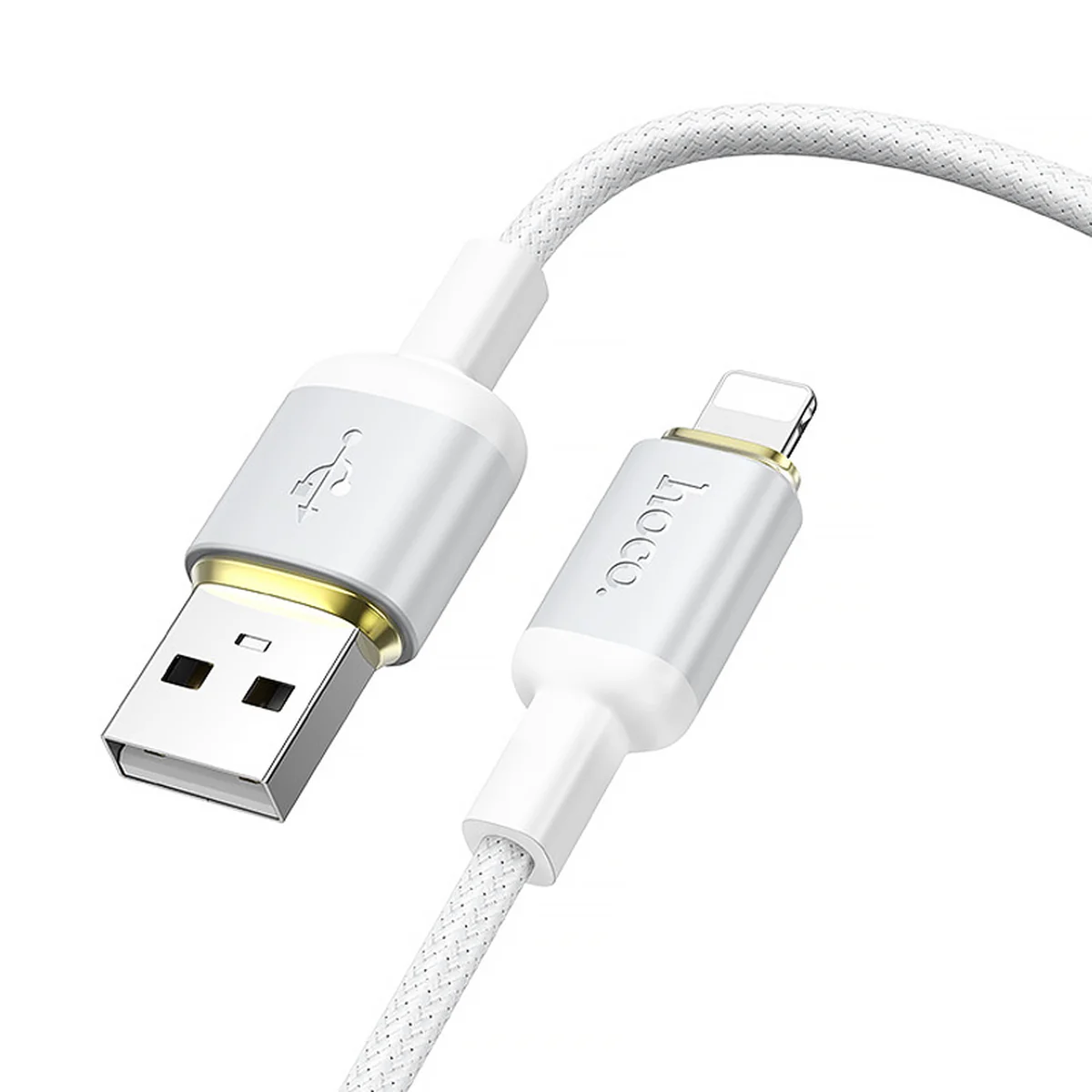 Дата кабель Hoco X128 Benefit USB to Lightning 12W (1m) White