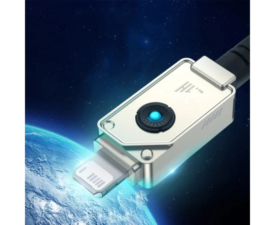 Дата кабель Baseus Unbreakable Series Fast Charging USB to Lightning 2.4A 1m (P10355802111-0) Stellar White