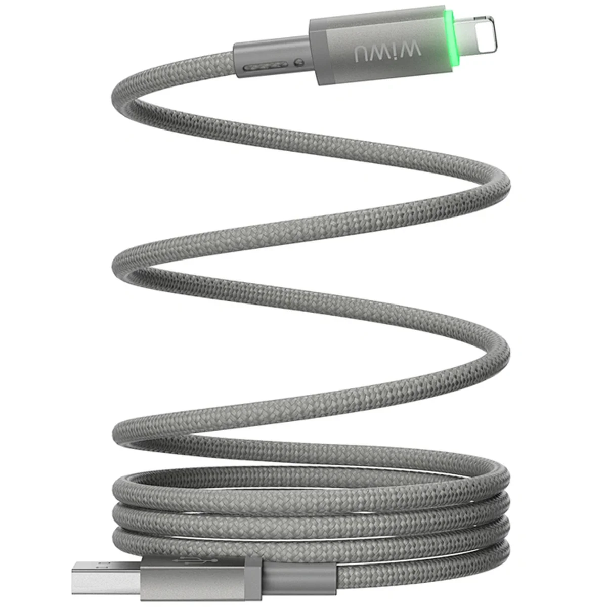Дата кабель WIWU C081 Maglink USB to Lightning 12W (1m) Grey