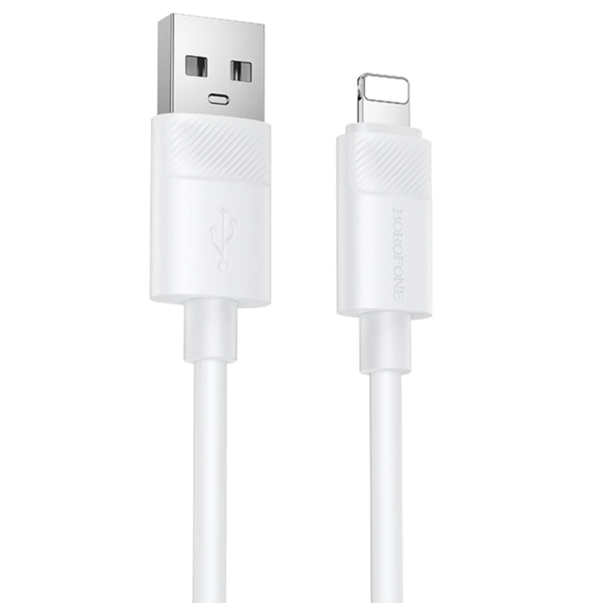 Дата кабель Borofone BX123 Leya USB to Lightning 12W (1m) White