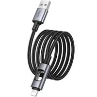 Дата кабель Hoco U144 New USB to Lightning 2.4A (1.2m) Black