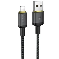 Дата кабель Hoco X128 Benefit USB to Lightning 12W (1m) Black