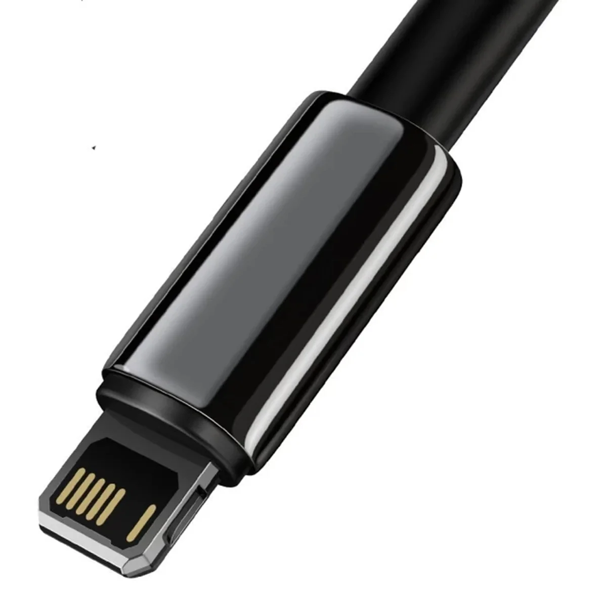Дата кабель Baseus Tungsten Gold USB to Lightning Cable 2.4A (2m) (CALWJ-A0) Black
