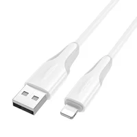 Дата кабель Borofone BX119 New USB to Lightning 2.4A (1m) White