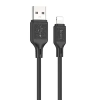 Дата кабель Hoco X90 Cool silicone USB to Lightning (1m) Black
