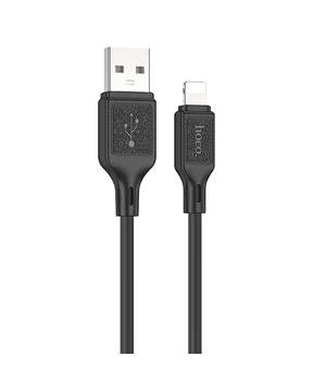 Дата кабель Hoco X90 Cool silicone USB to Lightning (1m) Black