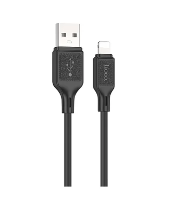 Дата кабель Hoco X90 Cool silicone USB to Lightning (1m) Black
