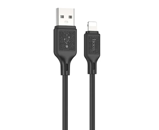 Дата кабель Hoco X90 Cool silicone USB to Lightning (1m) Black
