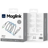 Дата кабель WIWU C081 Maglink USB to Lightning 12W (1m) Grey