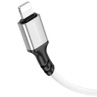 Дата кабель Borofone BX83 Famous USB to Lightning 2.4A (1m) White