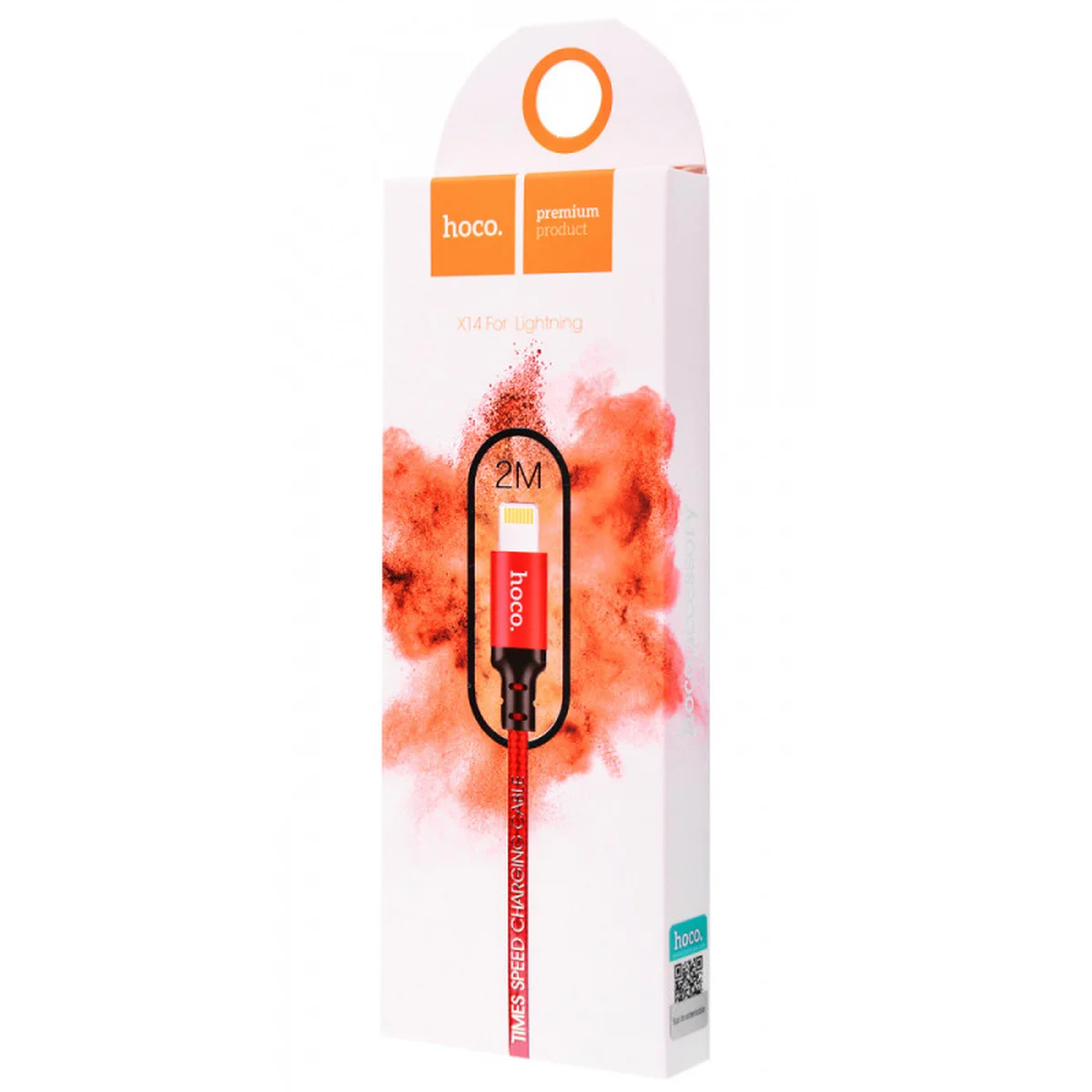 Дата кабель Hoco X14 Times Speed Lightning Cable (2m) Червоний