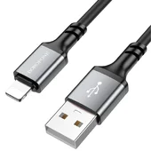 Дата кабель Borofone BX83 Famous USB to Lightning 2.4A (1m) Black