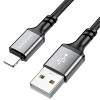 Дата кабель Borofone BX83 Famous USB to Lightning 2.4A (1m) Black
